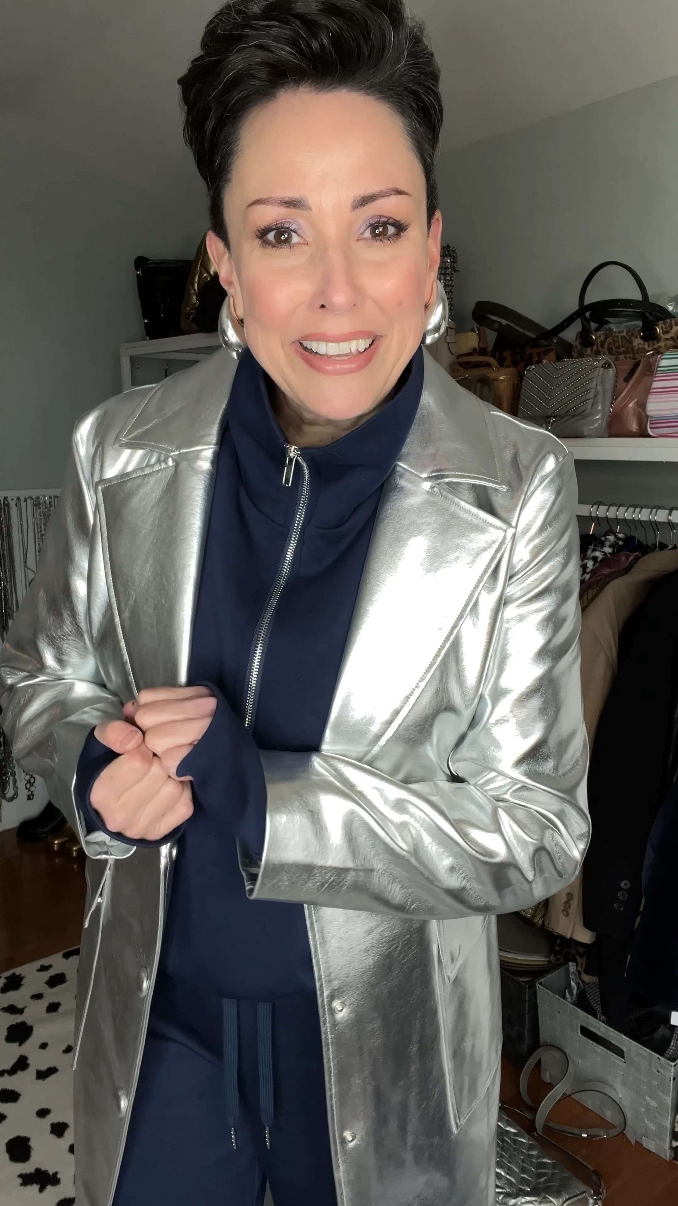 Sunday Style Up: one Amazon co-ord set!

I have been on the hunt for the perfect matching loungewear set… I wanted it to feel more elevated than sweatpants, but also not a typical leggings/top look.

This one checks all the boxes: thumb holes, wide leg bottoms, bright silver hardware, and a high neck.

Here’s a few different ways to style it! 

#LTKmidsize #LTKstyletip #LTKVideo