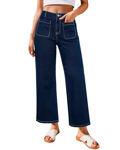 GRAPENT Blue Jeans for Women Blue Jeans for Women High Waisted Blue Jeans for Women Stretchy Blue Jeans Women Blue Jeans Women High Waisted Color Nightfall Blue Size M Medium Size 8 Size 10 | Amazon (US)