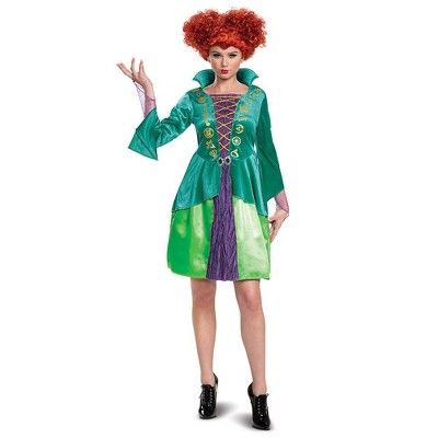 Adult Disney Hocus Pocus Winifred Sanderson Halloween Costume Dress M (8-10) | Target