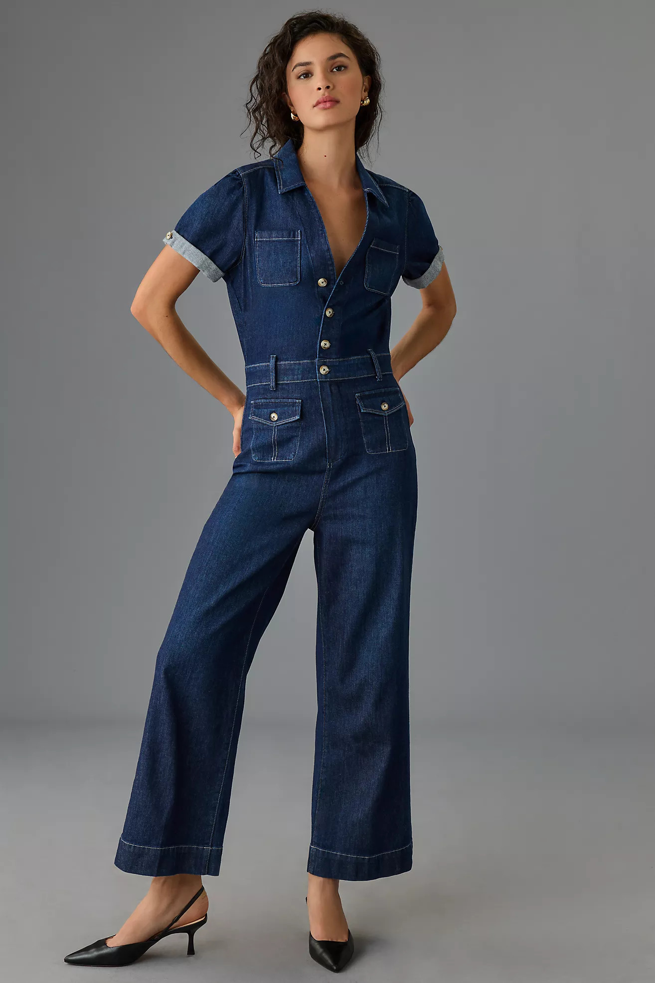 Paige Darla Denim Jumpsuit | Anthropologie (US)