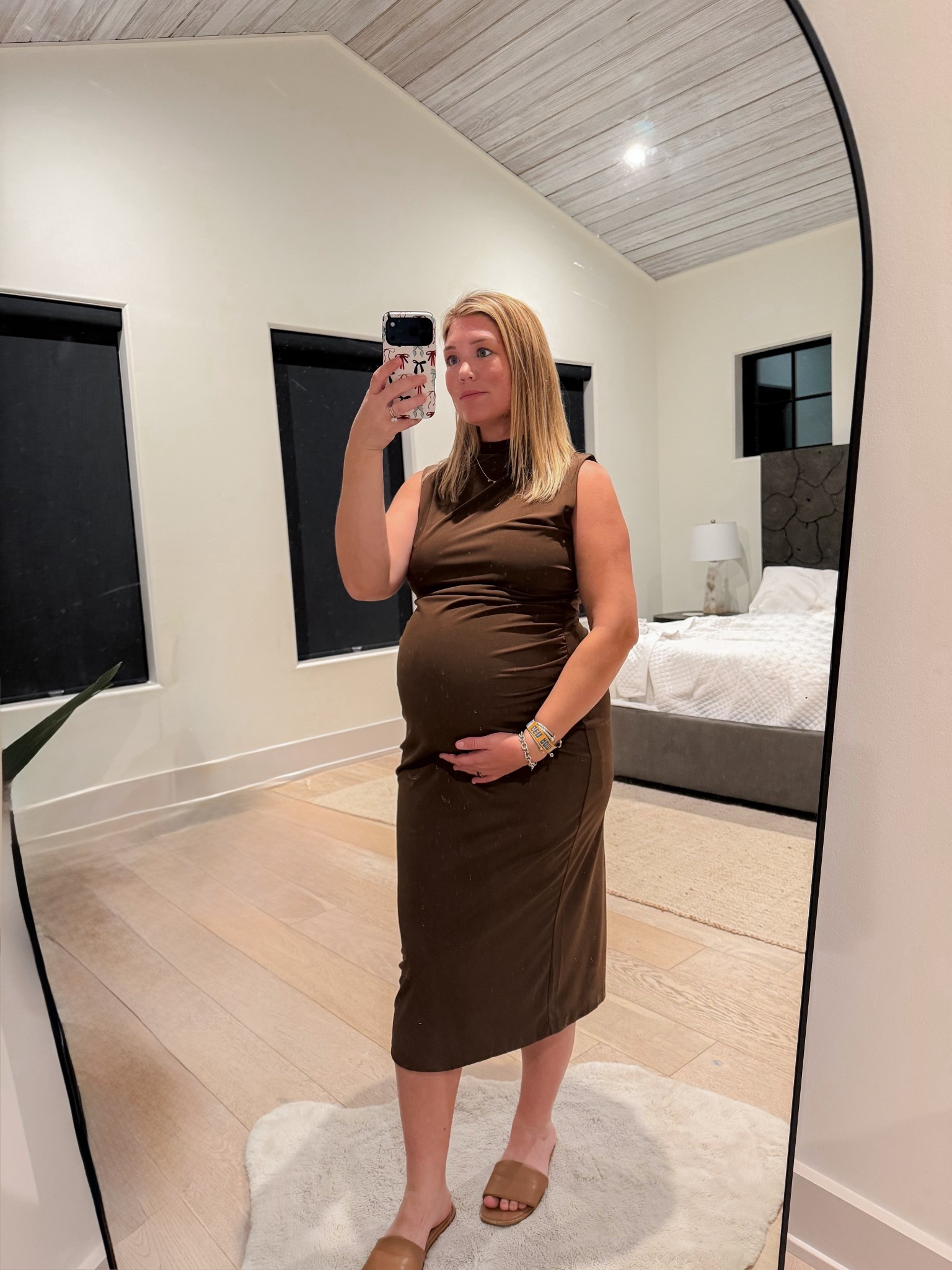 Loving this mock neck dress! Not maternity but plenty of room for the bump. Also under 100$. Not pictured - cute black boots! 

#LTKBump #LTKmomlife #LTKootd