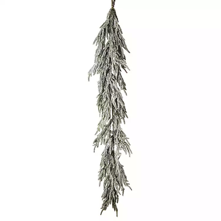Flocked Norfolk Pine Garland | Kirklands