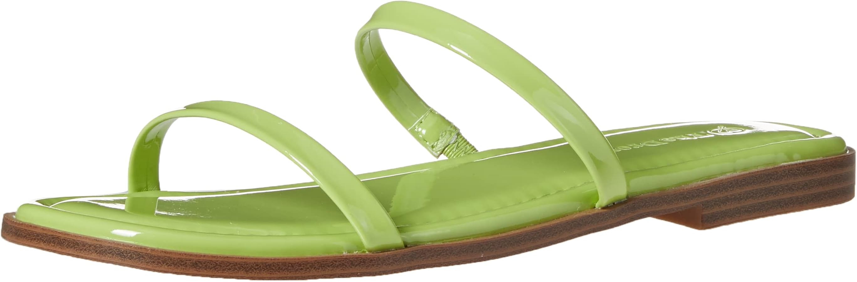 The Drop Women's Paris Square Toe Two Strap Flat Sandal | Amazon (US)