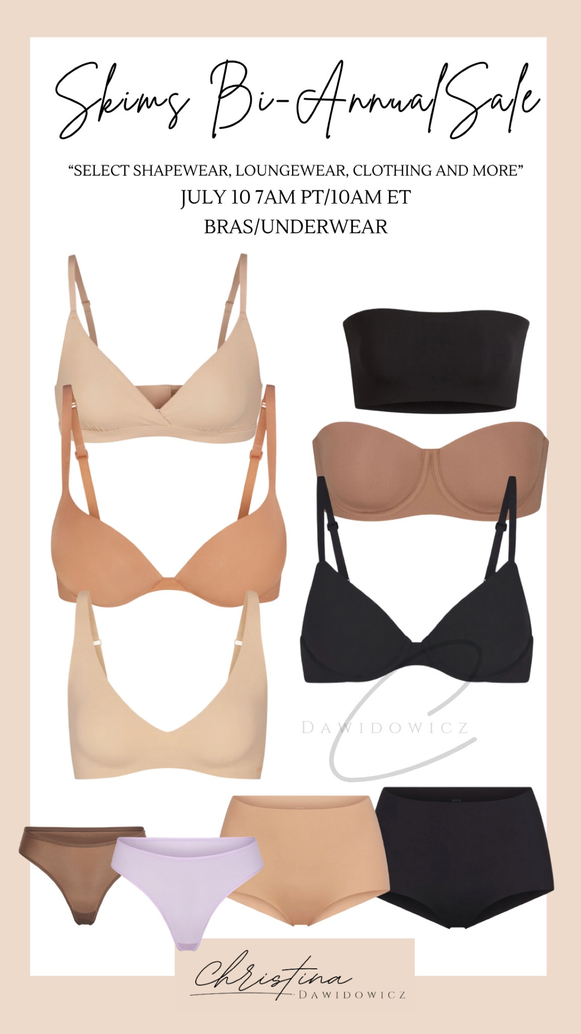 Skims bi-annual sale 
Skims bras 
Skims strapless bra 
Best bras 
Skims naked bra 

#LTKSummerSales #LTKSaleAlert #LTKFindsUnder50