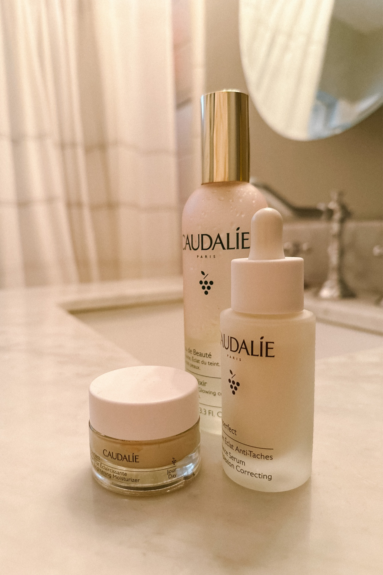 Current skincare routine favs I’m using DAILY! Why have I not used more Caudalie before now? The Vinoperfect line is incredible and I’m definitely seeing a change in my skins overall texture and redness. 

Great for oily, dry and combination skin! I LOVE the spray for setting my makeup or just to refresh my face (smells like a spa). 

I have also tried out their oil based makeup remover cleanser & essence which I’m loving too but haven’t been using quite as frequently (see linked below).

I’m in my early 30s for reference.

Skincare, Sephora finds, Caudalie favorites, summer skincare, moisturizer, skin texture, serum, setting spray, makeup remover, eye makeup remover, essence, glowing skin

#LTKunder100 #LTKFind #LTKbeauty