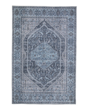 Made In Turkey 5x8 Bergen Stripe Vintage Look Washable Area Rug | TJ Maxx