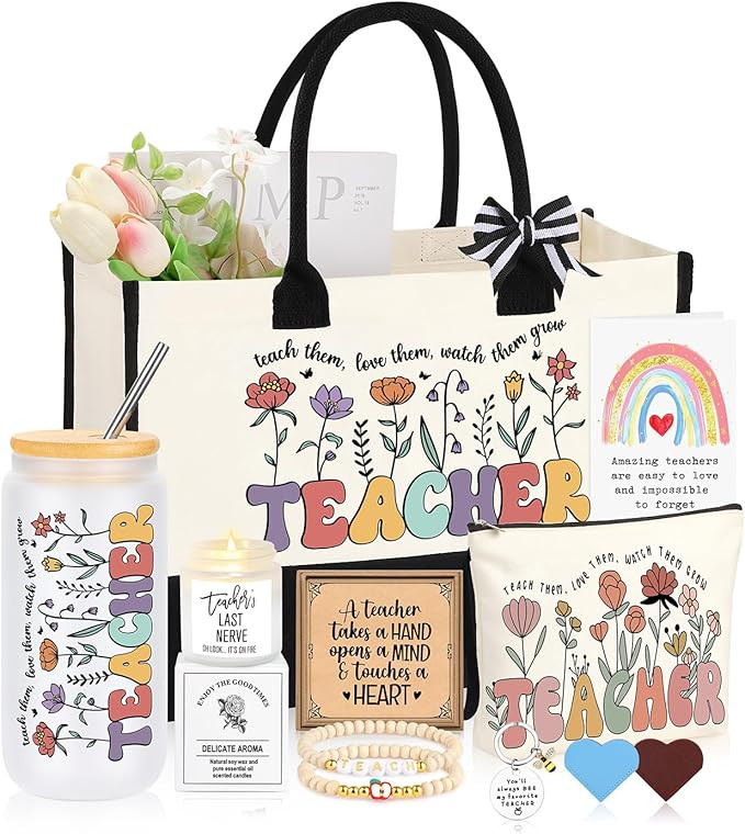 Teacher Appreciation Gifts for Women, Thank You & End of Year Gifts for Women Teachers Set of 10 | Amazon (US)