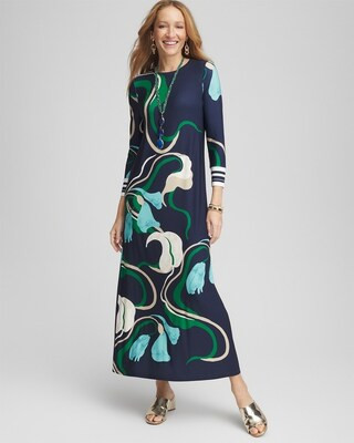 Long Sleeved Jersey Dress | Chico's