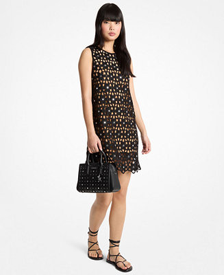 MICHAEL Michael Kors Women's Sleeveless Crew Neck Mini Dress - Macy's | Macy's