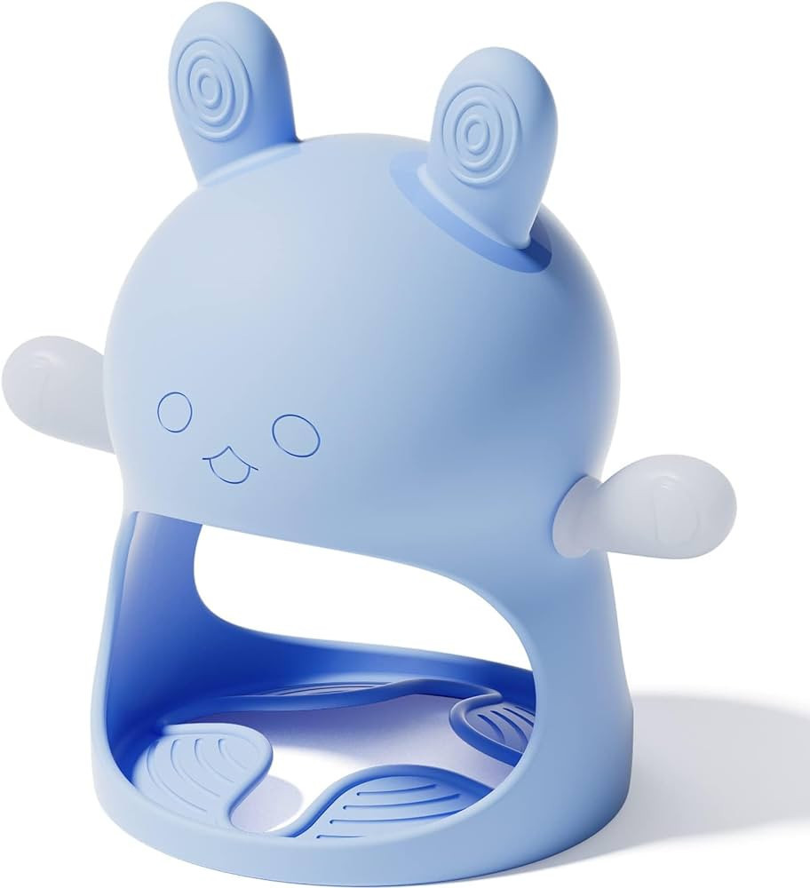 NCVI Baby Teething Toys, Teething Toys for Babies 0-6 Months, Never Drop Silicone Mitten Teether ... | Amazon (US)