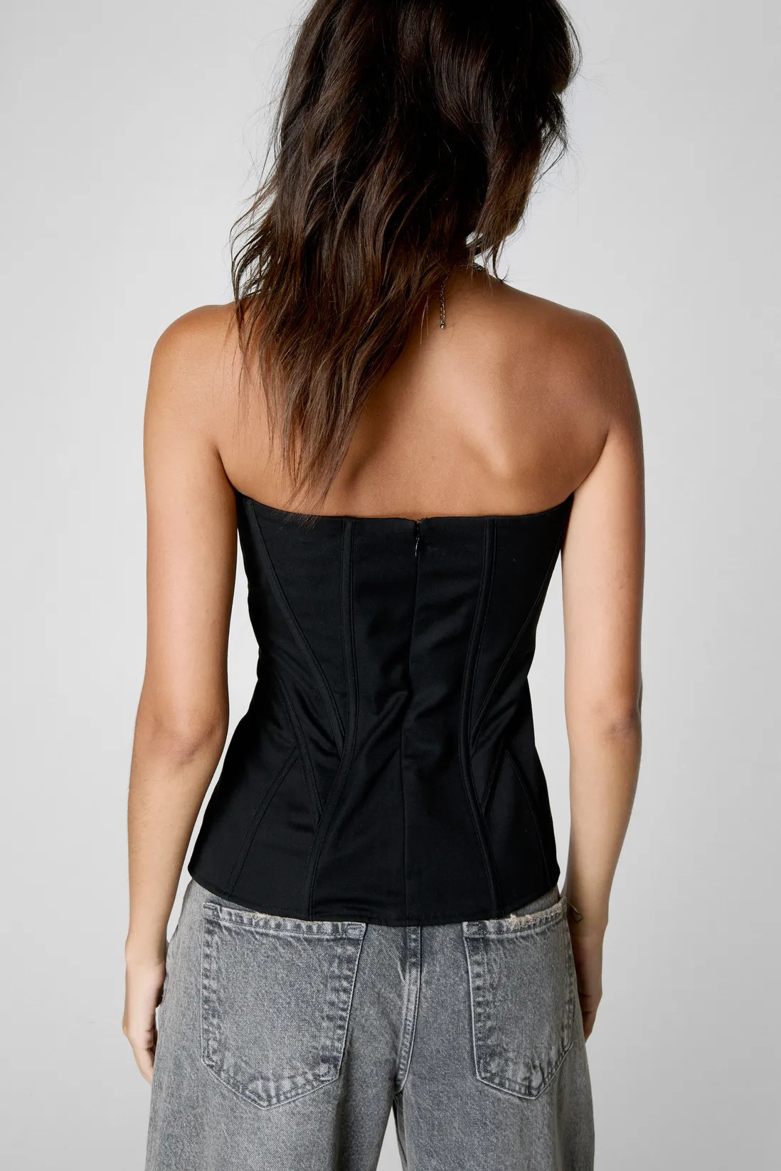 Tops | Boned Lace Front Corset Top | NastyGal | NastyGal UK