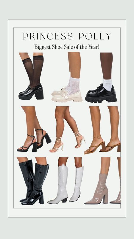 Princess Polly shoe sale! Up to 70% off
Boots | loafers | heels 

#LTKfindsunder100 #LTKshoecrush #LTKSale