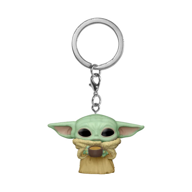 Funko POP! Keychain: Mandalorian - The Child with Cup - Walmart.com | Walmart (US)