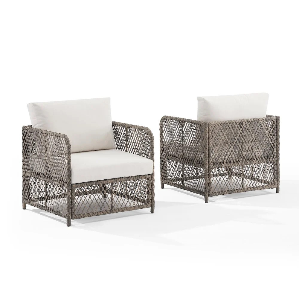 Crosley Furniture Granite Bay 2-Piece Wicker Outdoor Chair Set- 2 Chairs | Walmart (US)