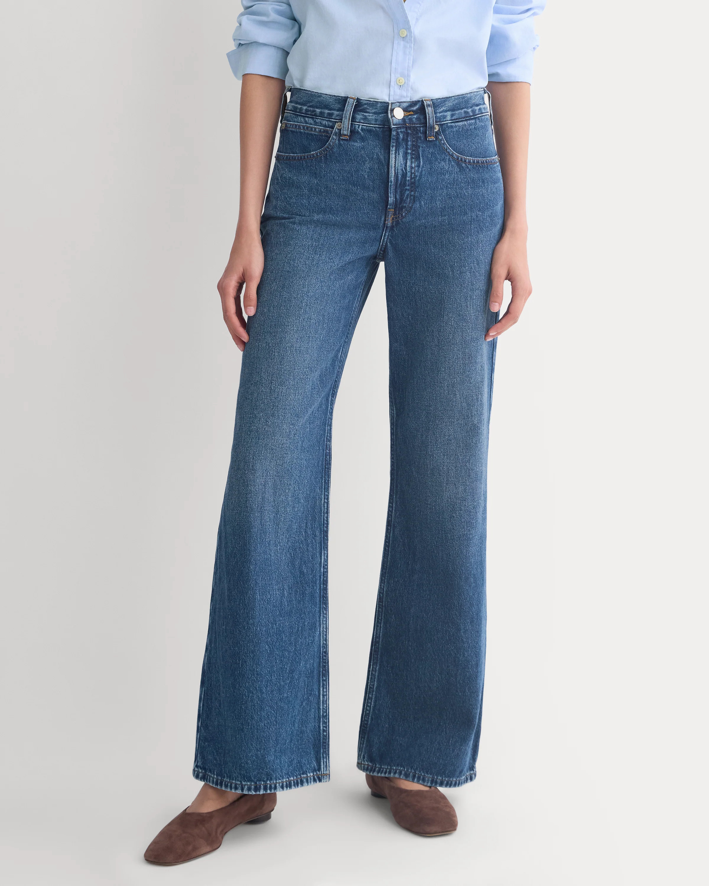 Relaxed Mid-Rise Bootcut Jean | Dark Indigo | Everlane