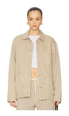 Dr. Denim Devon Worker Jacket in Greige from Revolve.com | Revolve Clothing (Global)