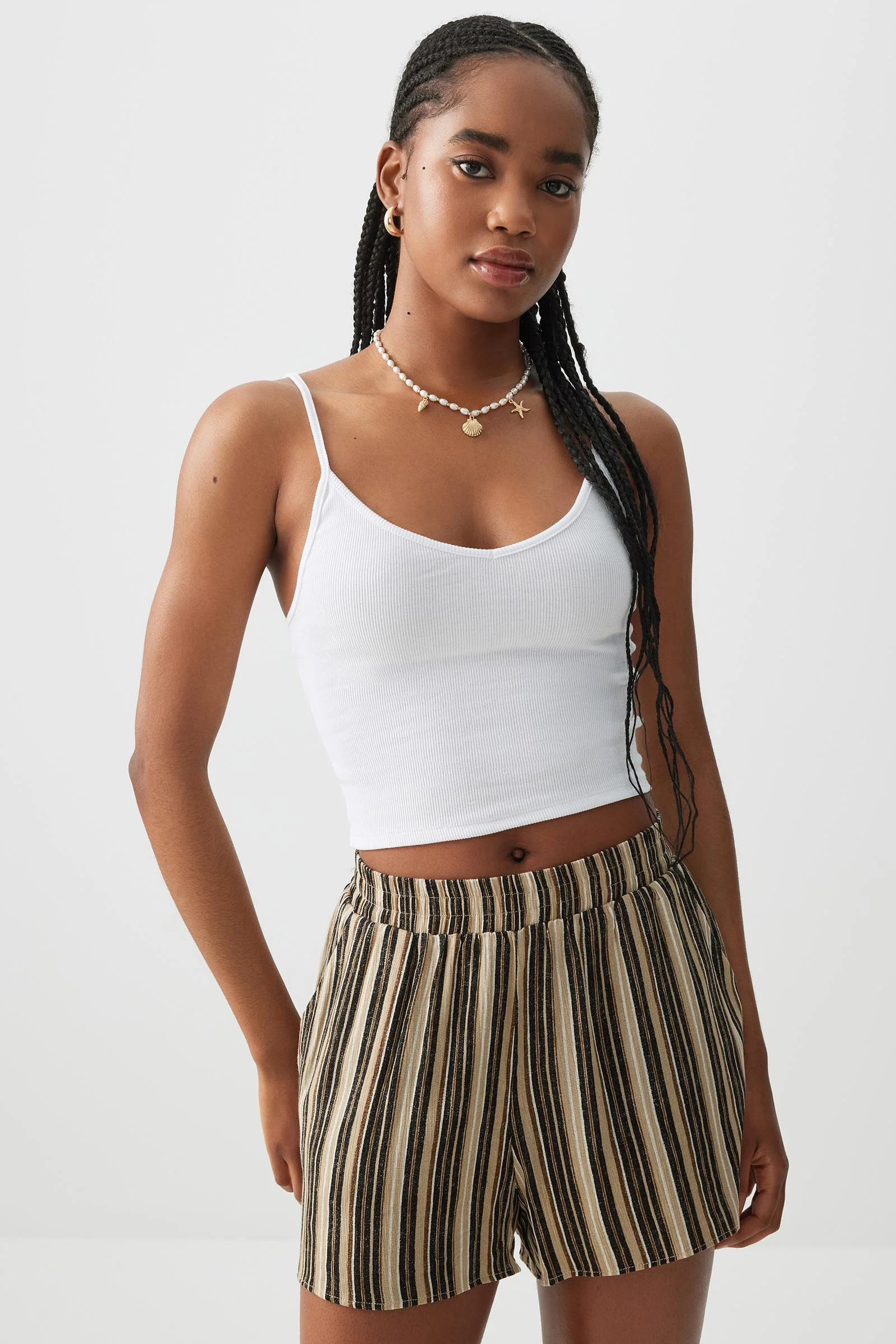 Basic V-Neck Crop Tank Top | Ardene