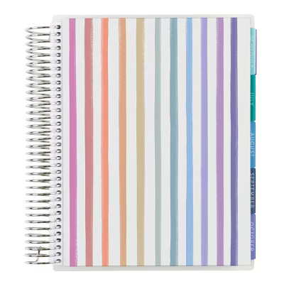 erin condren 2023-24 Academic Planner 7"x9" Watercolor Stripes | Target