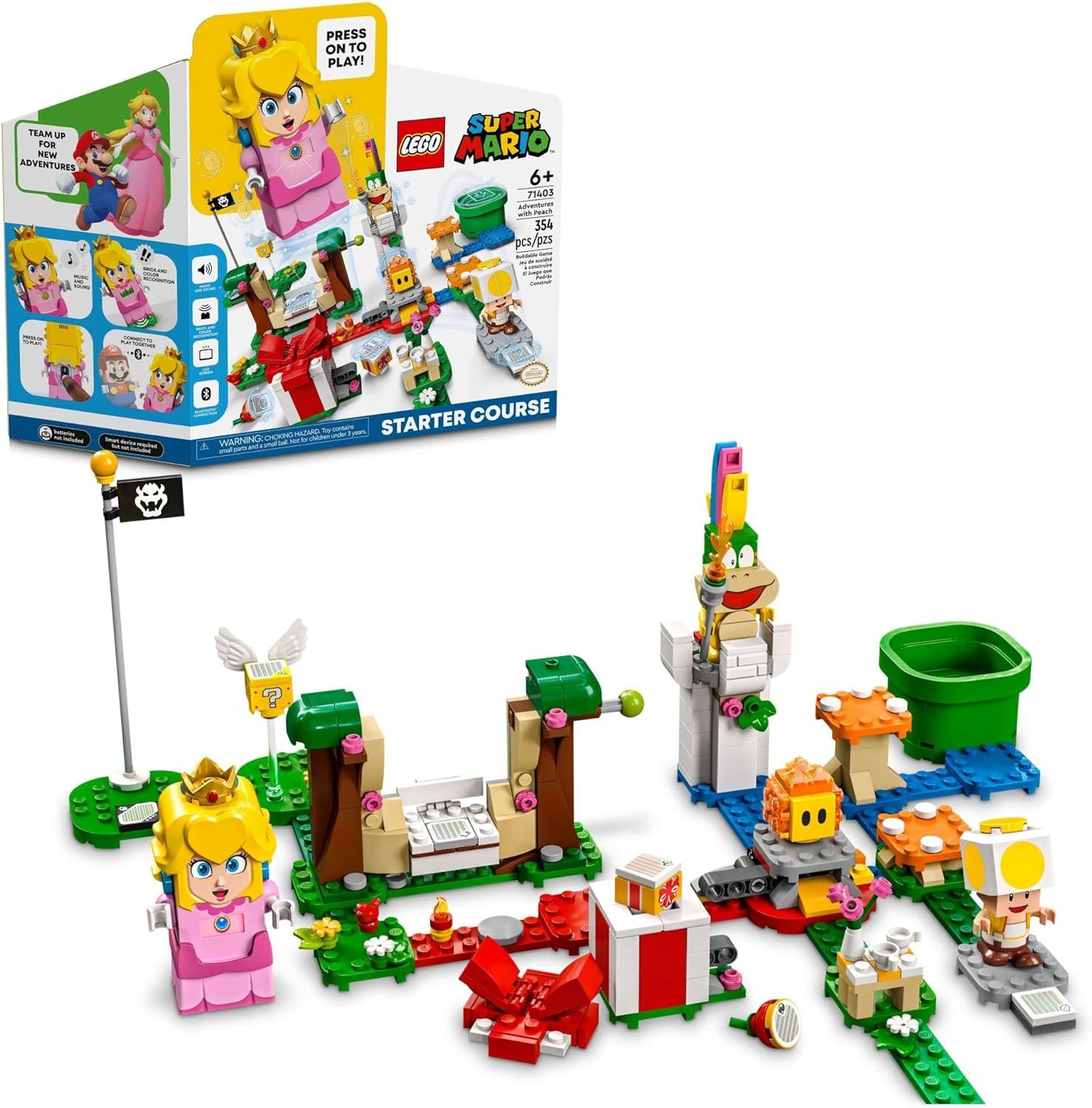 LEGO Super Mario Adventures with Peach Starter Course 71403 Building Toy Set for Kids, Boys, and ... | Amazon (US)