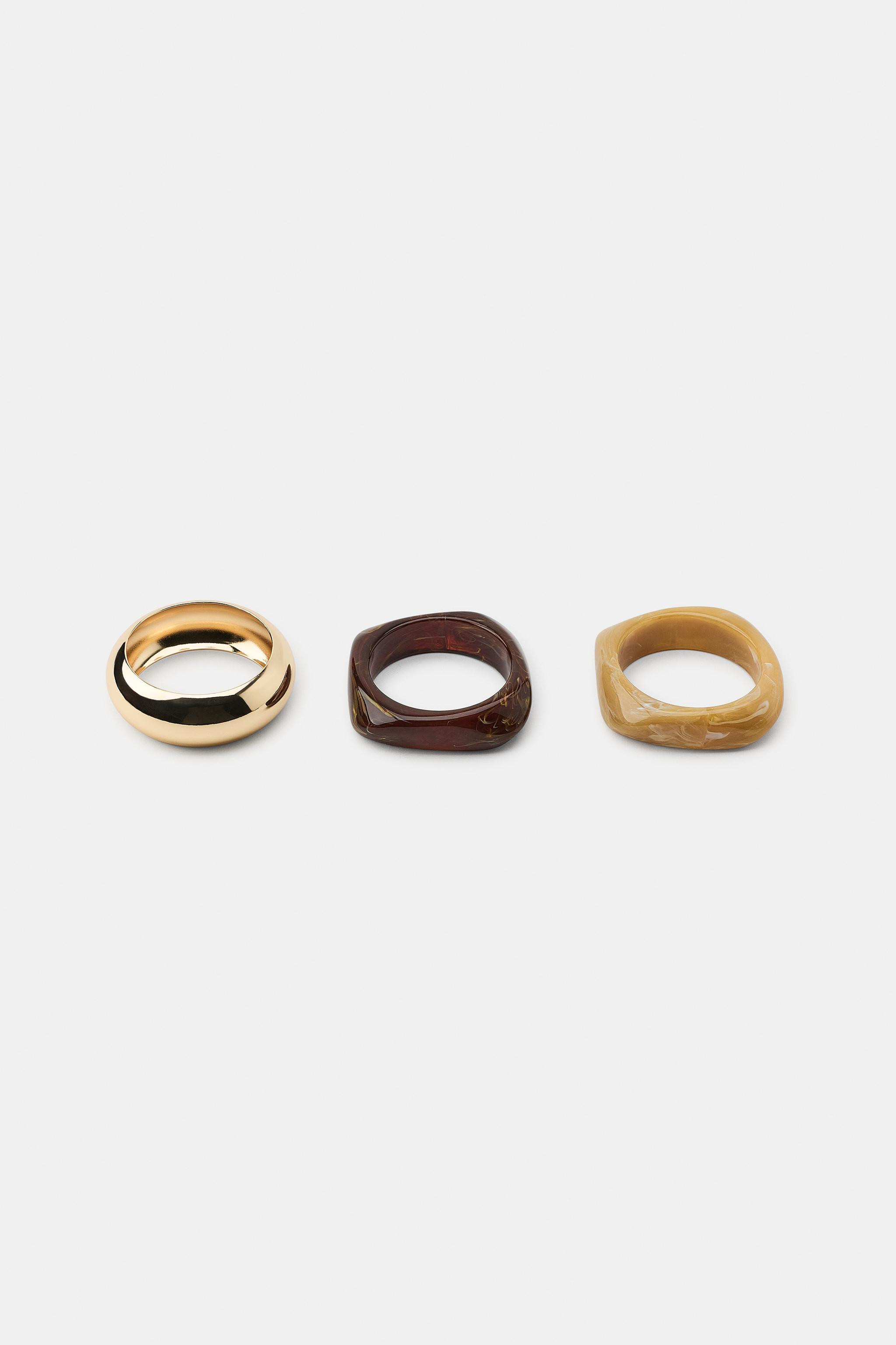 PACK OF 3 RIGID METALLIC BRACELETS | Zara UK
