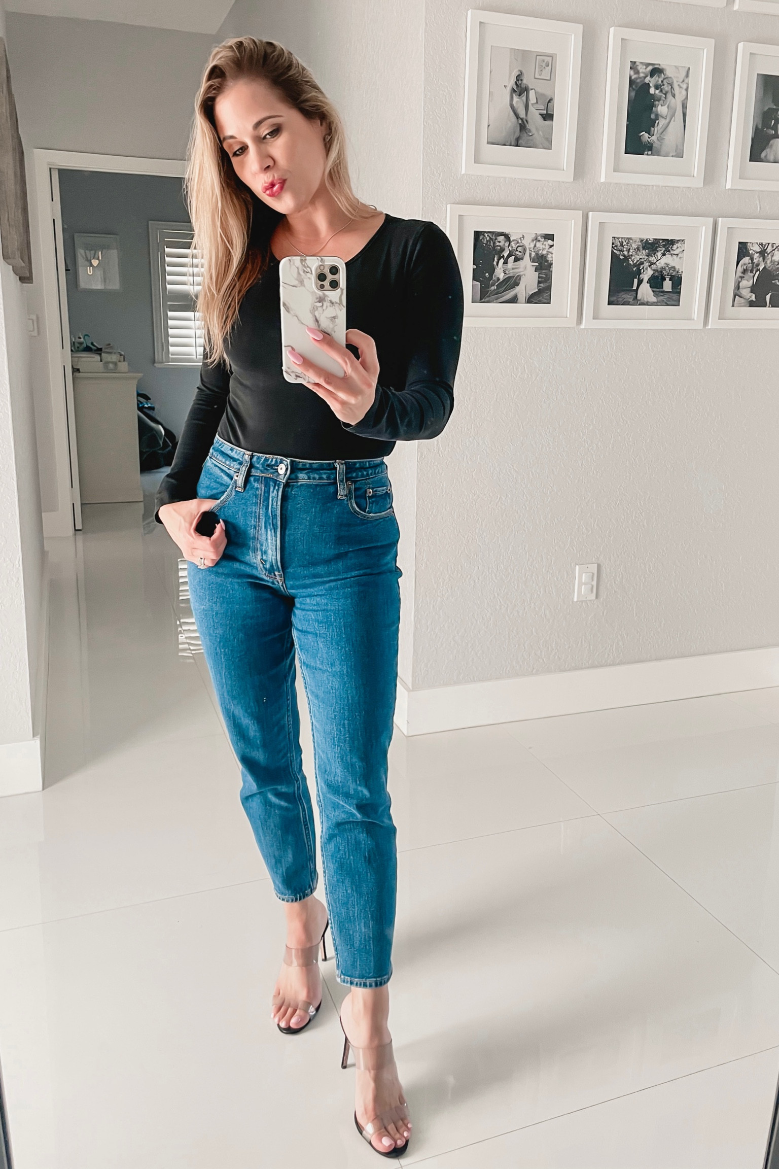 I’ve officially crossed
Over to the high rise mom jeans from Abercrombie & Fitch! 
Paired with their black long sleeve bodysuit and heels for a chic casual look 

Mom jeans / denim jeans / high waisted jeans / daytime outfits / date night 

#LTKunder50 #LTKunder100 #LTKstyletip