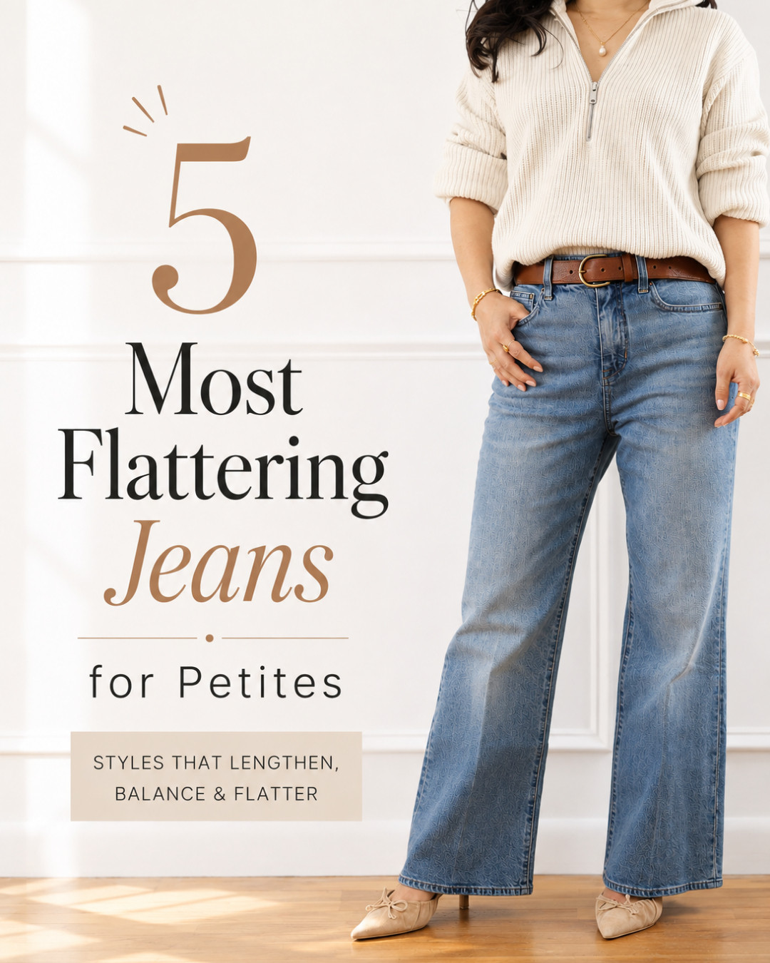 Loves, jeans is never easy (5'2" with extra short inseam) but these are my 5 favorite pairs this season at different price points including straight, flare, wide and barrel (yes, I found flattering barrel for petites!).  

 #LTKSeasonal #LTKOver40 #LTKPetite