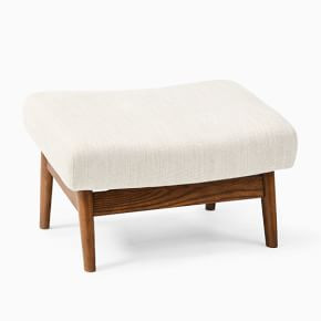 Open Box: Mid-Century Show Wood Ottoman | West Elm (US)