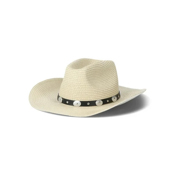 Outtek Women's Straw Cowboy Hat, Natural - Walmart.com | Walmart (US)