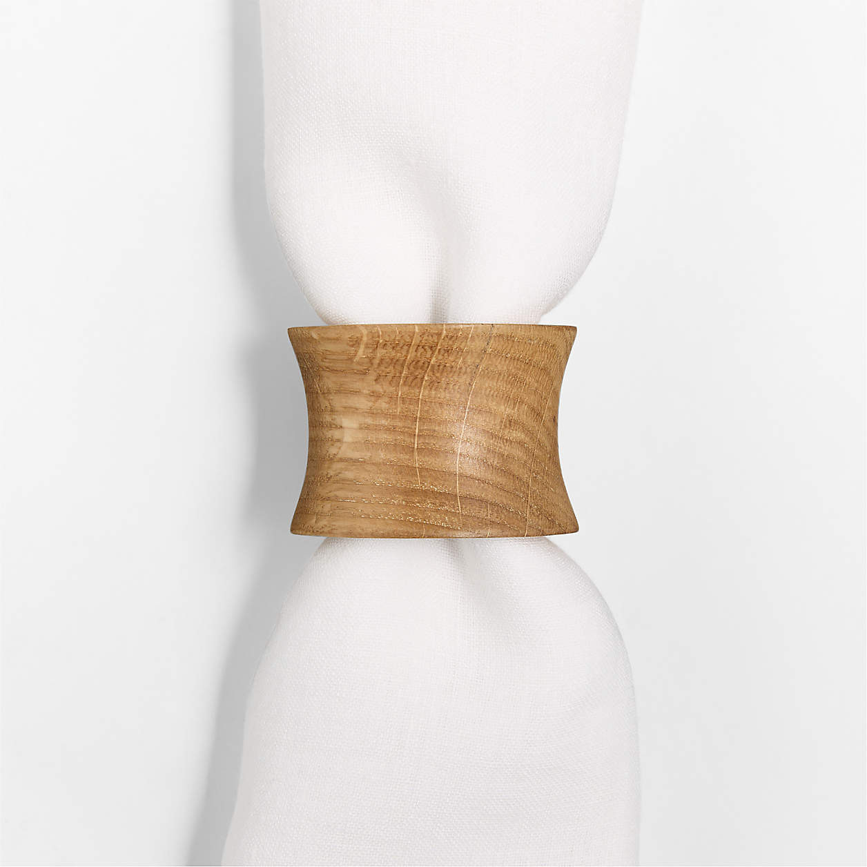Maderia Oak Napkin Ring | Crate & Barrel | Crate & Barrel
