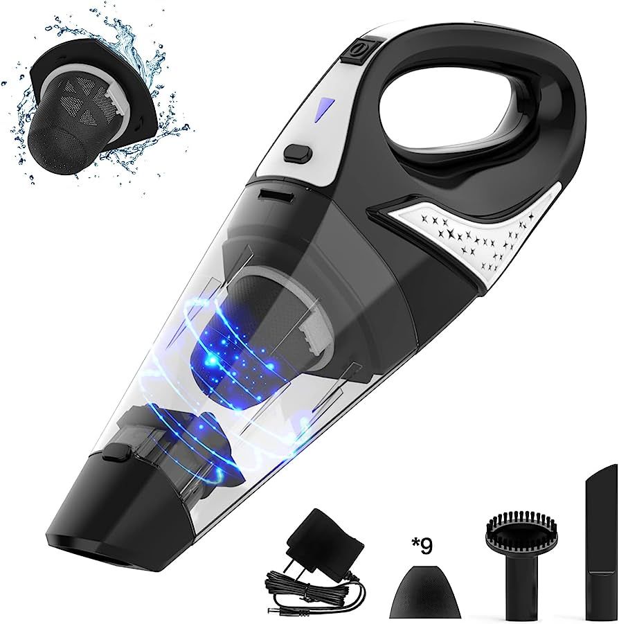 Handheld Vacuum Cordless, Rechargeable Portable Hand Vacuum Cleaner with High Power, Car Vacuum C... | Amazon (US)