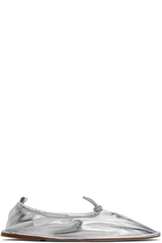 SSENSE Exclusive Silver Puntera Ballerina Flats | SSENSE