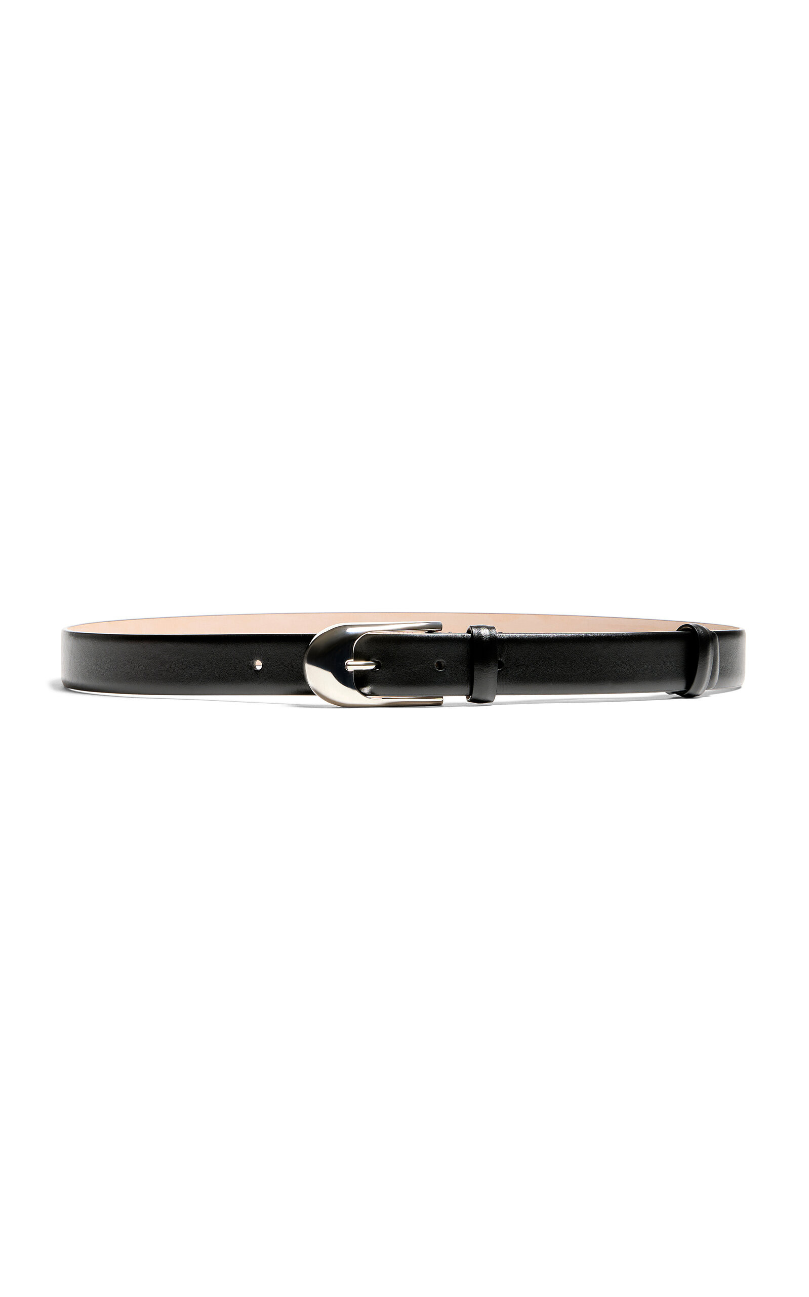 Khaite - Dome Leather Belt - Black - 70 cm - Moda Operandi | Moda Operandi (Global)