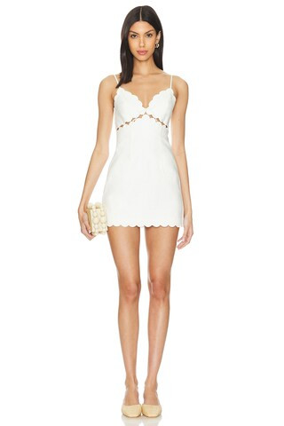 LoveShackFancy Sydow Dress in Antique White from Revolve.com | Revolve Clothing (Global)