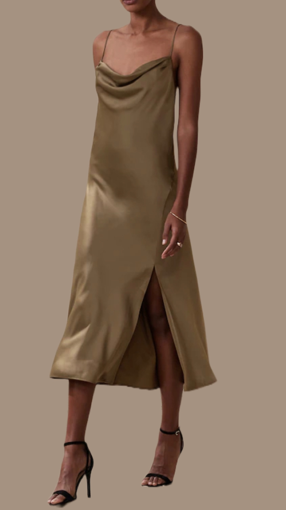 Holiday dinner outfit or even a wedding guest dress for this season! So many uses for this MIDI slip dress 

#LTKcurves #LTKCyberweek #LTKstyletip