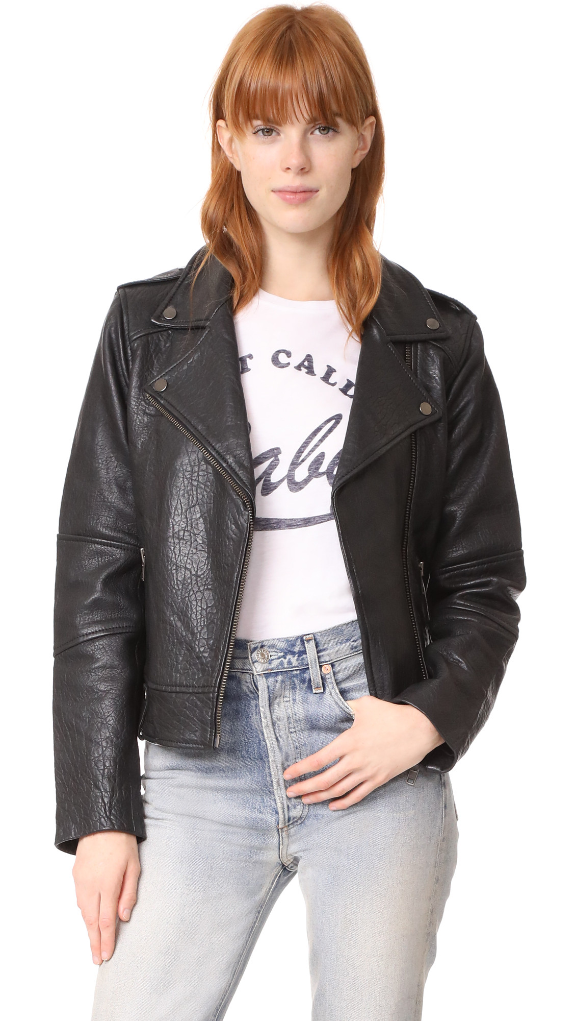 Dalrie Textured Moto Jacket | Shopbop