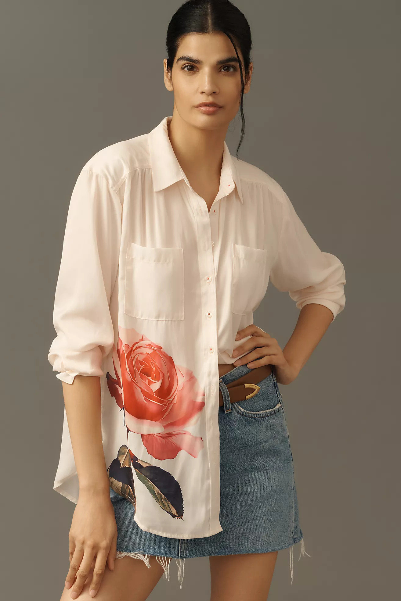 The Brielle Relaxed Buttondown Blouse | Anthropologie (US)