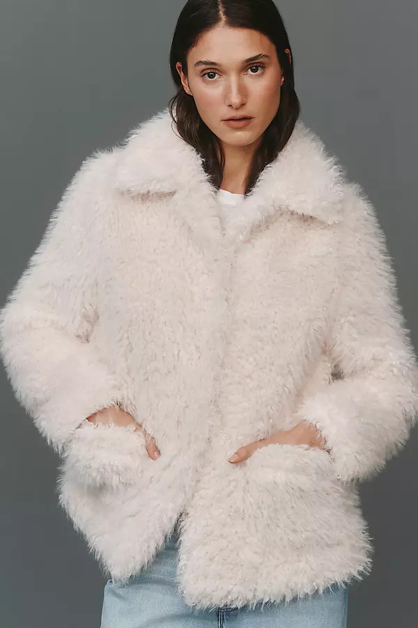 Bernardo Faux-Fur Shacket | Anthropologie (US)