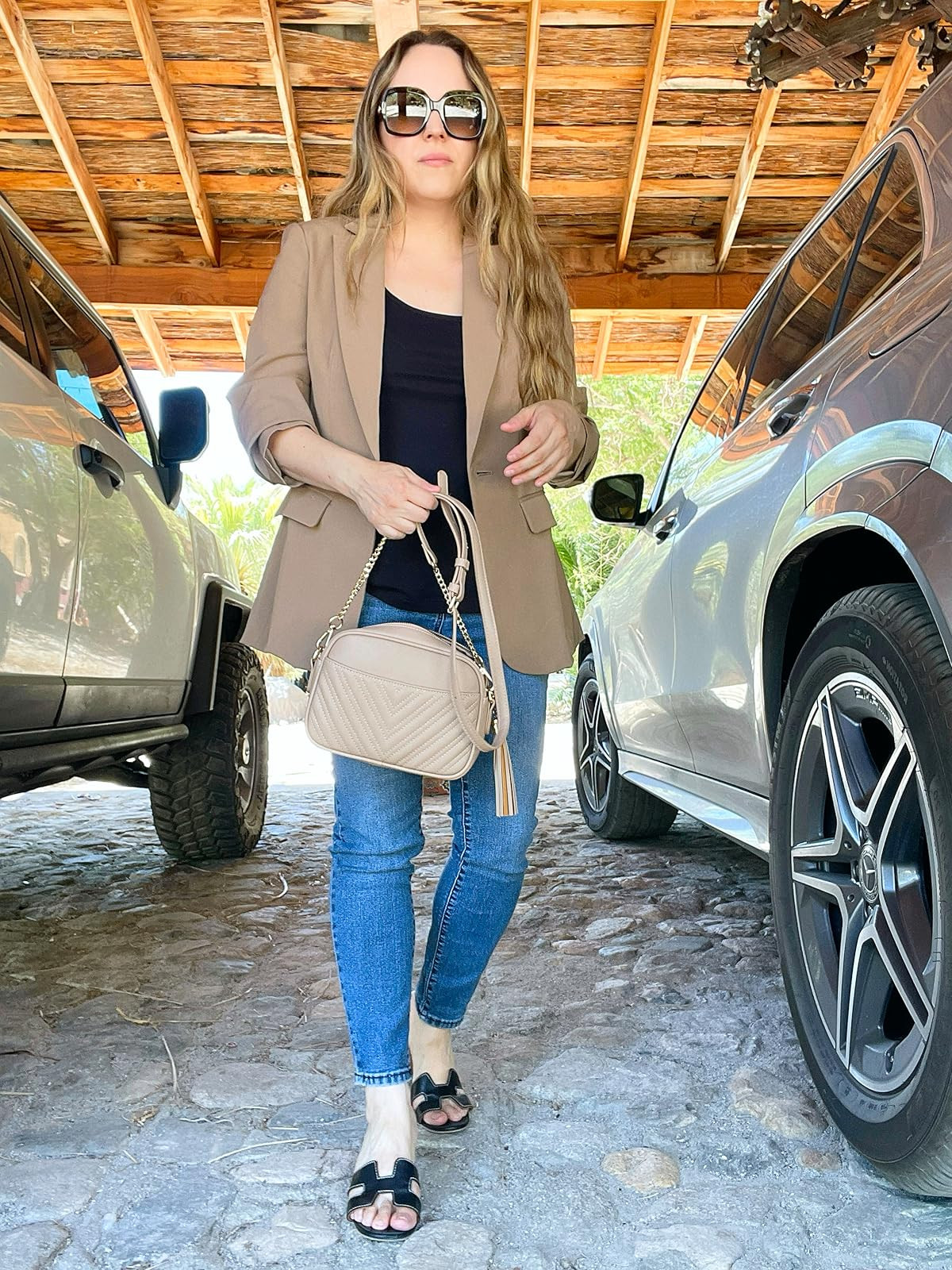 Cicy Bell Womens Casual Blazers Open Front Long Sleeve Work Office Jackets Blazer | Amazon (US)