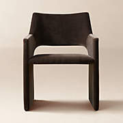 Foley Mink Velvet Dining Armchair + Reviews | CB2 | CB2