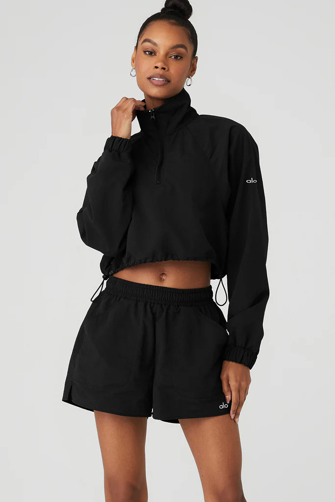Cropped 1/4 Zip Alumni Pullover | Alo Yoga (US)