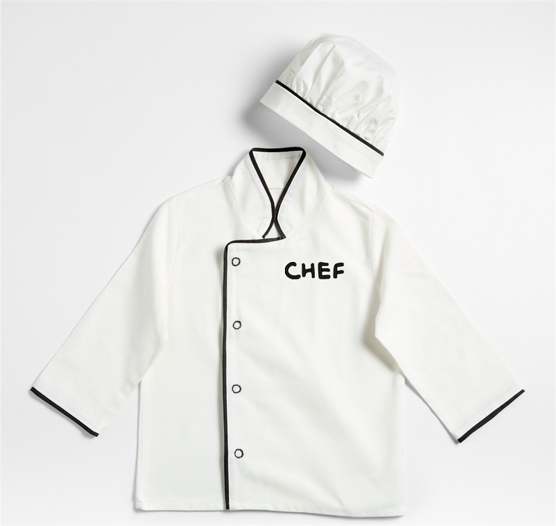 Black and White Kids Chef Coat and Hat Set + Reviews | Crate & Kids | Crate & Barrel