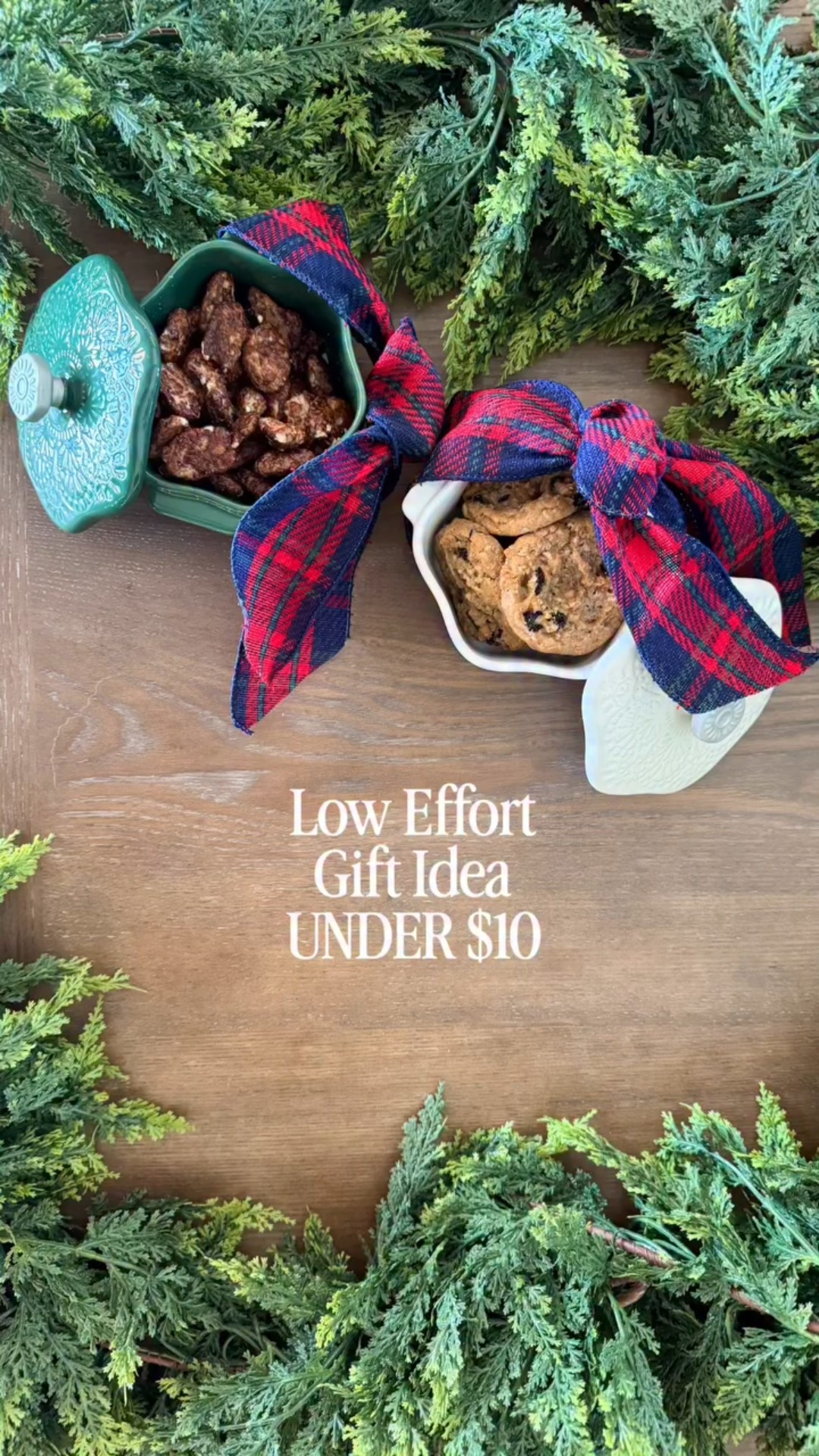 This is "low effort" on purpose but if you have time, you could bake them something! It's the thought and appearance of effort that counts (lol) but seriously, this is such a cute Christmas gift for a friend, neighbor, a teacher, hostess gift so you don't show up empty handed, your mail carrier. A super easy and doesn't take much time at all. Hope you enjoy! - T

#LTKSeasonal #LTKFindsUnder50 #LTKGiftGuide