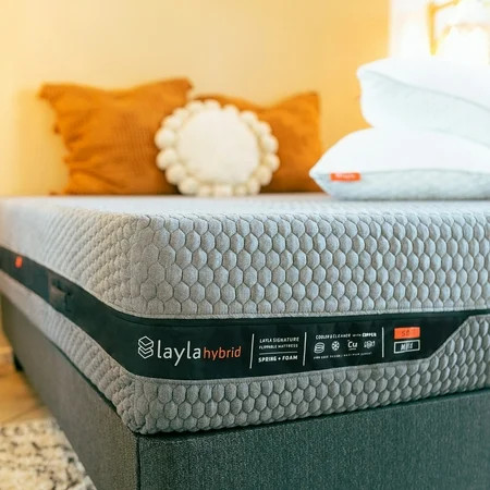 Layla Sleep Hybrid Foam Mattress | Flippable to a Soft or Firm Side (King) | Walmart (US)