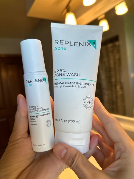 Acne skin must have!

It's breakout season! My skin always acts up during weather or hormone changes, it's like an endless cycle.

🌈BP 5% Acne Wash

Benefits: 
👍Helps to unclog pores
👍Kill acne-causing bacteria
👍Prevent future blemishes from forming with 👍REPLENIX BP 5% Acne Wash.

💁‍♀️🗣️This Acne Wash is highly effective for individuals with acne-prone skin. Cleaning maximum and preventing blemish. I love this face wash can kill acne causing bacteria, Considering how frequently we unknowingly touch our faces, it's remarkable to have a facial cleanser that combats these bacteria effectively.

🌈Blemish Clarifying Acne Treatment

This advanced serum gently exfoliates, clears pores, and sustains a radiant complexion and It can help fade dark spots over time.

Key Ingredients:
Salicylic Acid USP 1.9%: A clinically-proven acne-fighting ingredient with medical-grade strength, it efficiently unclogs pores and eliminates surface sebum, promoting a clear, even-toned complexion.

💁‍♀️🗣️It is non-sticky and does not feel greasy. I have only applied a light layer on my acne-prone areas or areas with large pores. It effectively reduces blemishes and calms acne.

Say hello to a cleaner, happier face. Trust us, your skin will thank you later!

#replenix #replenixacne #medicalgradeingredients #skincareroutine #skinbarrier  #acnecare 

#LTKU #LTKSeasonal #LTKbeauty