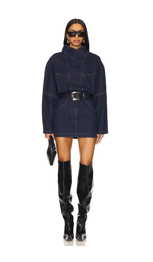 Ronny Kobo Maddix Dress in Denim-Dark. - size M | Revolve Clothing (Global)