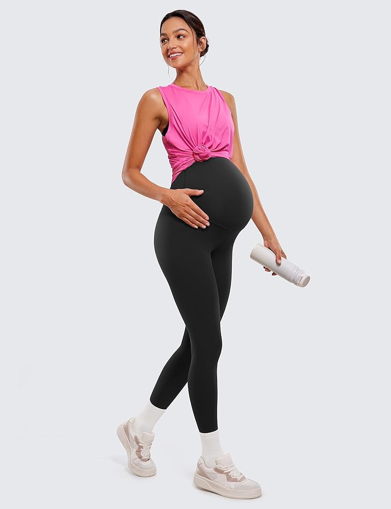 CRZ YOGA Womens Butterluxe Maternity Leggings Over The Belly 25" - Buttery Soft Workout Activewea... | Amazon (US)