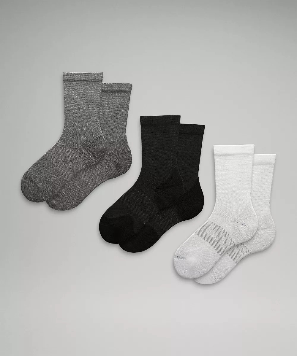 Women's Power Stride Crew Socks  3 Pack | lululemon (AU)