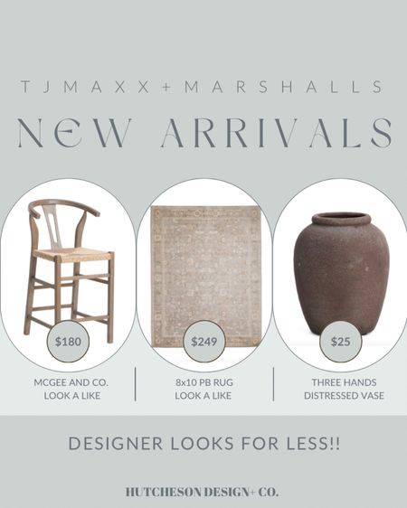 We found some designer looks for less at TJ MAXX and MARSHALLS! This 8x10 rug looks so similar to the pottery barn rug that is over $1,000 for the same size! This oversized vase is Three Hands brand and these stools are a great McGee and Co. Look-a-like! Shop now while these finds are still in stock! 

Save or splurge, luxe for less, looks for less, home finds, moody home, neutral home decor, affordable rugs, counter stools, bar stools, sale alert. 

#LTKunder100 #LTKFind

#LTKhome