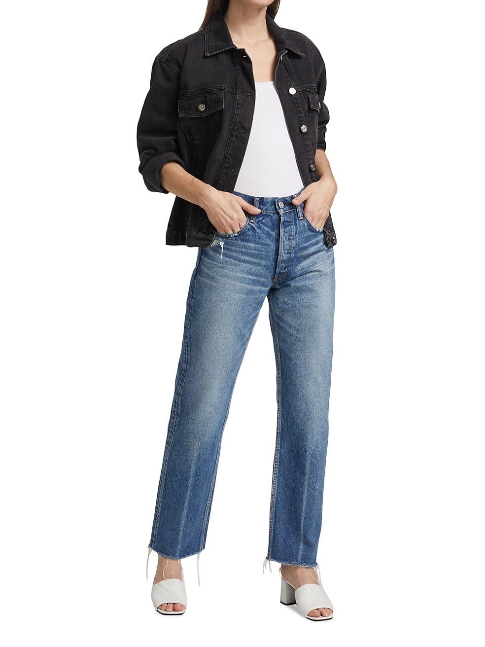 Moussy Vintage Ashley's High-Rise Wide-Leg Jeans | Saks Fifth Avenue