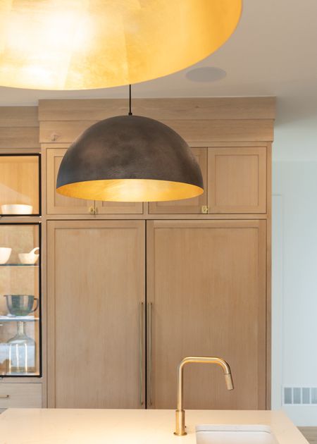 I love the industrial warmth from the Sigmund pendant lights. These are the size large. Linking the kitchen hardware and lighting.

#LTKStyleTip #LTKHome